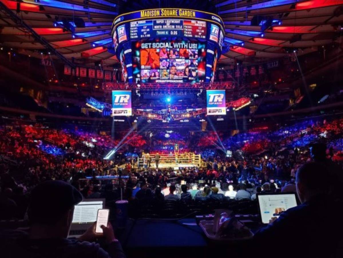 Hondureños presente en el llenazo del Madison Square Garden para pelea de Teófimo López