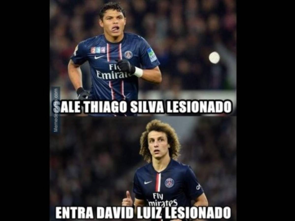 David Luiz, víctima de memes tras humillaciones de Luis Suárez