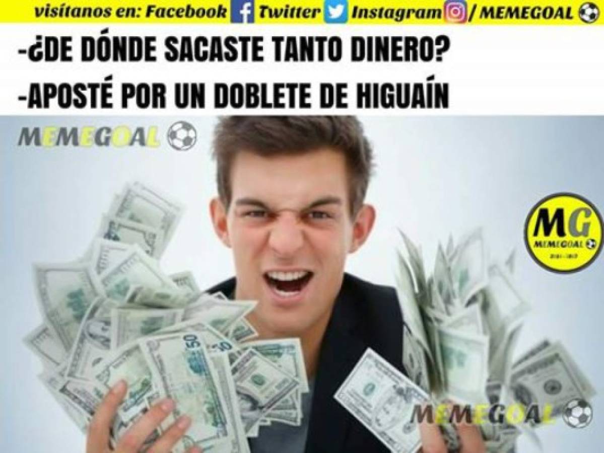 Los terribles memes contra Higuaín en el gane de la Juventus ante Mónaco