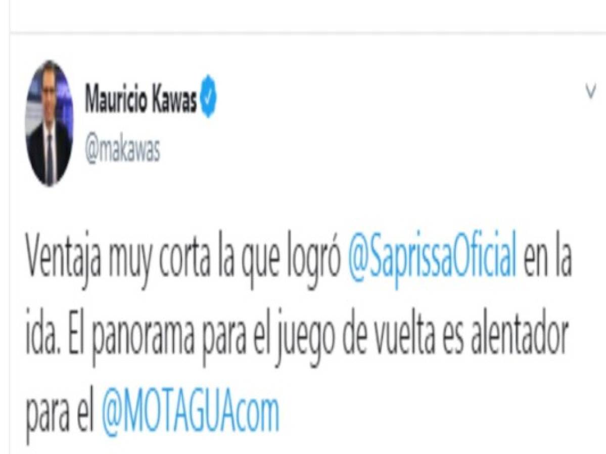 Afición y prensa deportiva creen en la remontada de Motagua ante Saprissa: 'El 26 será un infierno'   