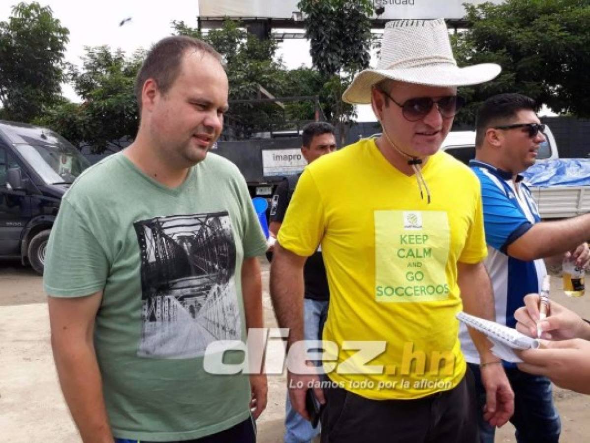 ¡CON AFICIÓN AUSTRALIANA! El ambientazo que se está viviendo en las afueras del estadio Olímpico