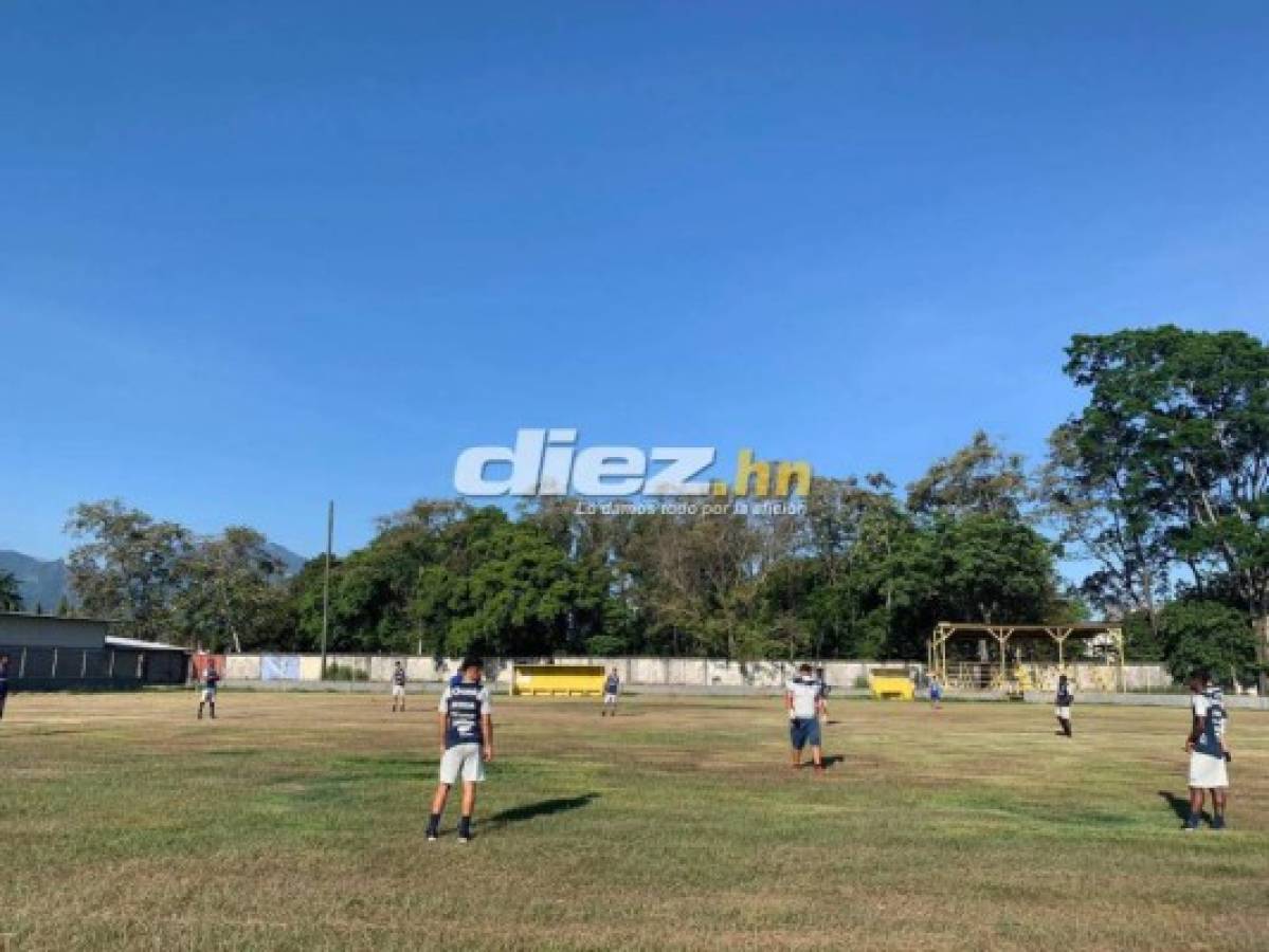 Medidas de bioseguridad y distanciamiento: Así fue el primer día de trabajo de la Sub-20 de Honduras en La Ceiba