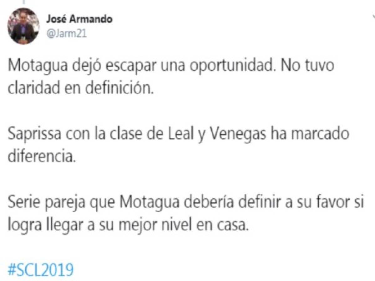 Afición y prensa deportiva creen en la remontada de Motagua ante Saprissa: 'El 26 será un infierno'   