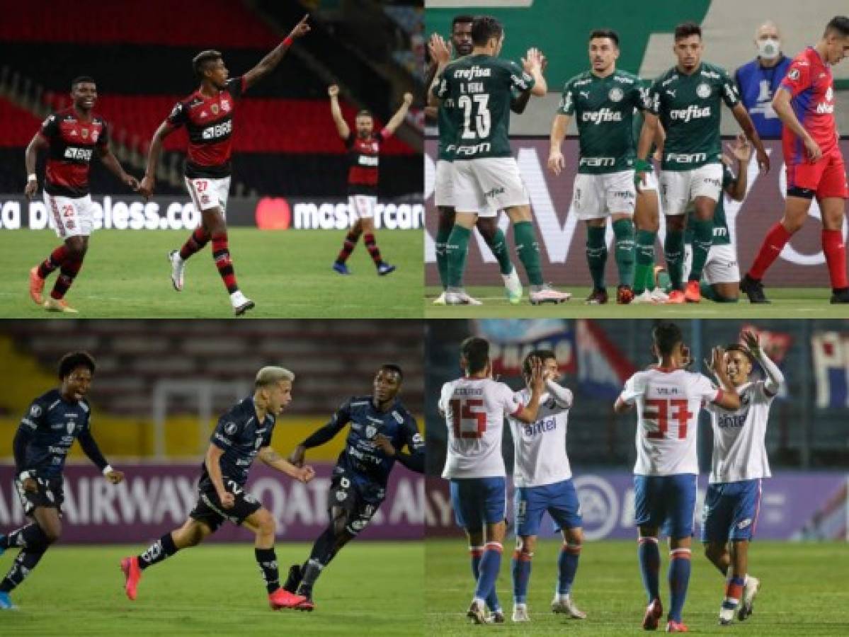 Libertadores: Palmeiras, Flamengo y Nacional hacia a 8vos como líderes de grupo, Independiente lo hace en segundo