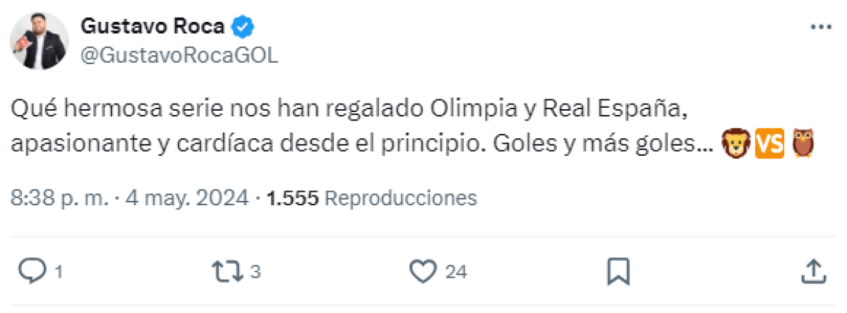 Olimpia despachó al Real España en un partidazo y así reacciona la prensa: “¡El León está más vivo que nunca!”