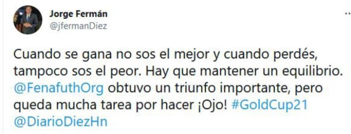 'La gran H se estrena', 'Queda mucha tarea': en las redes se comenta el debut de Honduras en Copa Oro