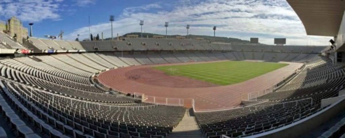 Así es el estadio Olímpico de Montjuic de Barcelona, lugar donde jugará la selección de Honduras