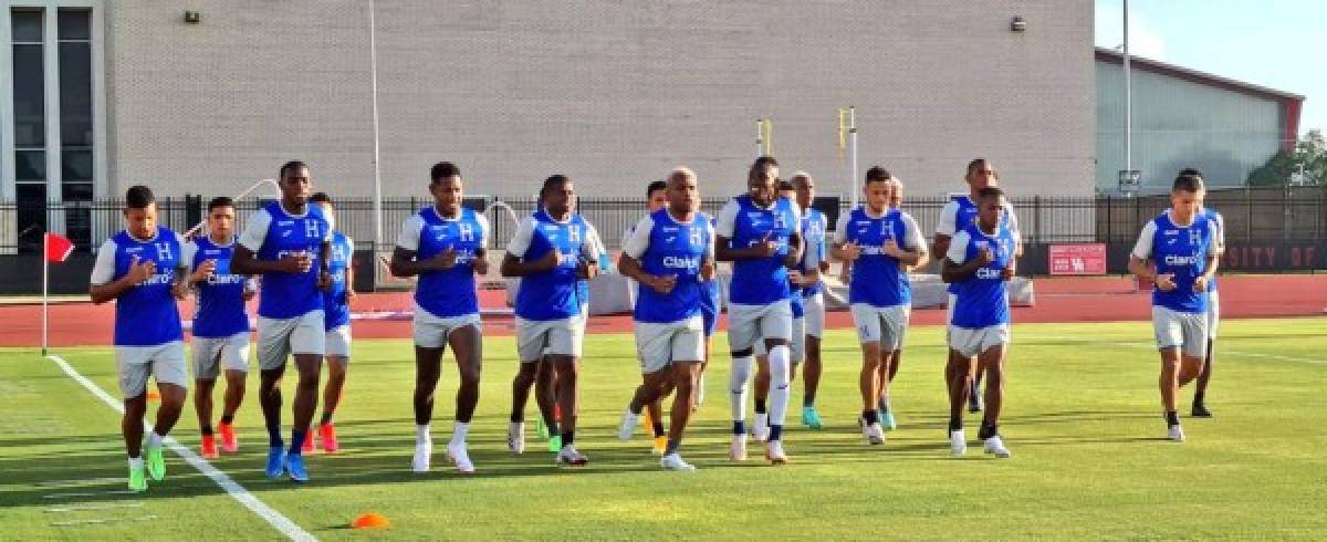 ¡Sonrisas, concentración y novedades! Las postales del primer entreno de Honduras en Houston