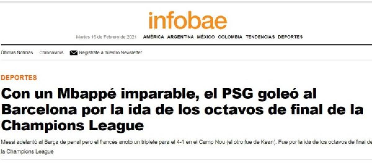 'Penoso, desastroso, humillación”: la prensa mundial y sus duros titulares tras la goleada del PSG al Barcelona
