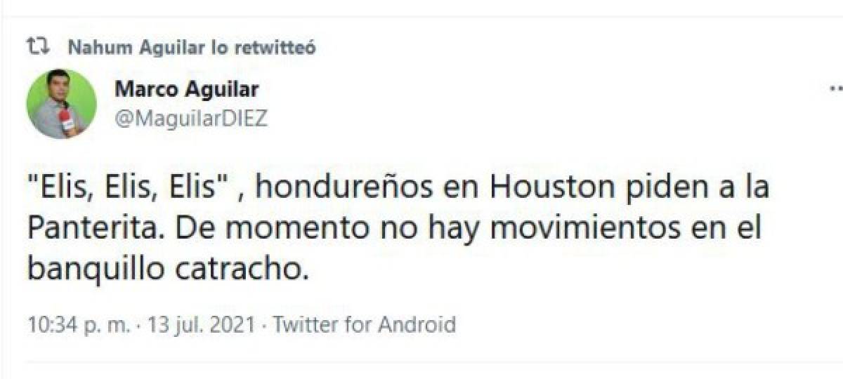 'La gran H se estrena', 'Queda mucha tarea': en las redes se comenta el debut de Honduras en Copa Oro