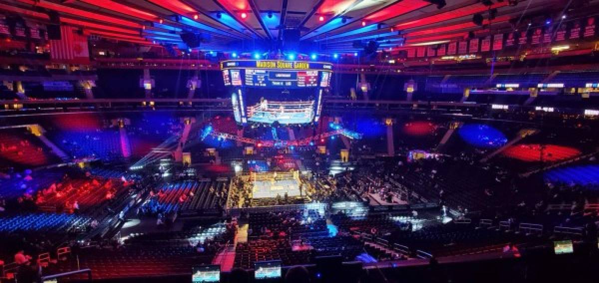 Hondureños presente en el llenazo del Madison Square Garden para pelea de Teófimo López