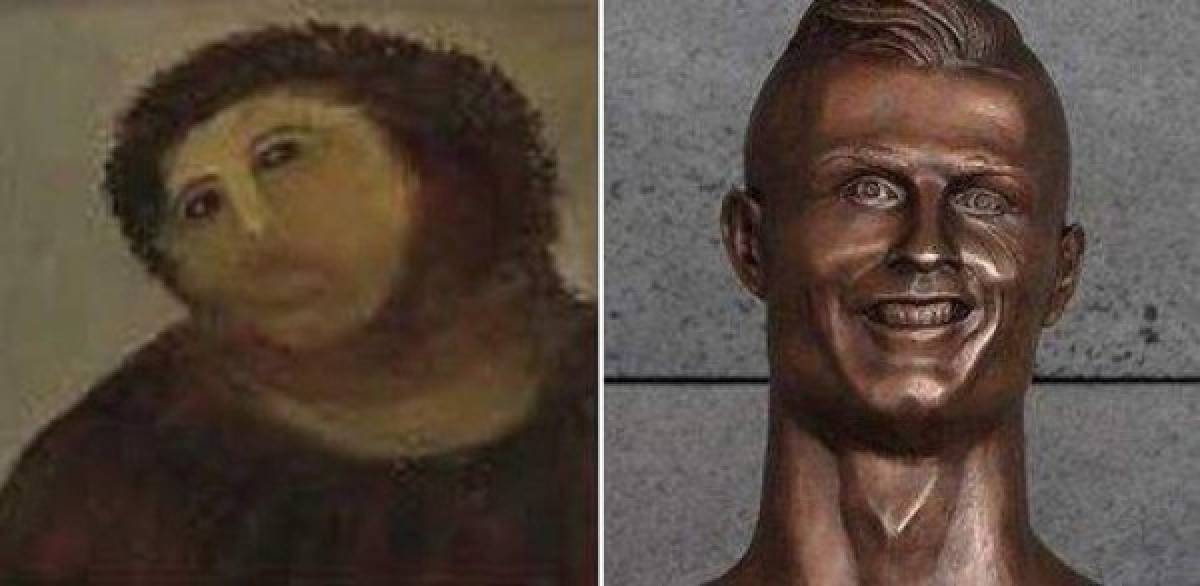 MEMES: Estatua de Cristiano en aeropuerto desata burlas en todo el mundo