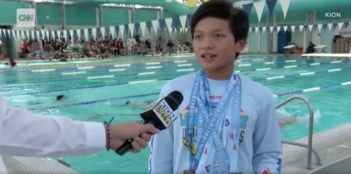 Clark Kent, el niño de 10 años rompe récord que Michael Phelps tenía desde hace 23 años