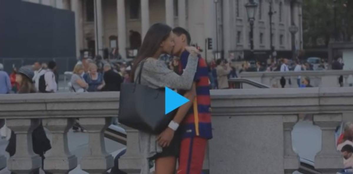 VIDEO: Falso Neymar causa furor repartiendo y robando besos en Londres