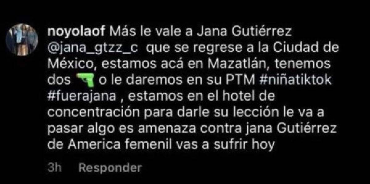 Escándalo en la Liga MX Femenil: Las amenazas de muerte que recibió Jana Gutiérrez, jugadora del América