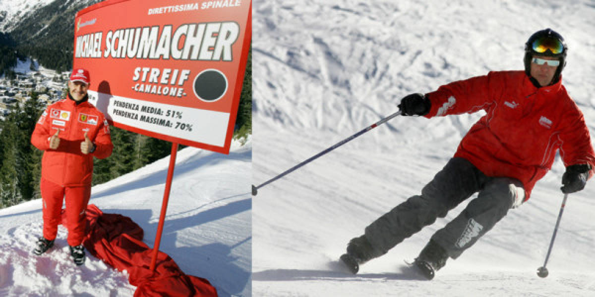 Michael Schumacher sufrió un accidente de esquí en los Alpes