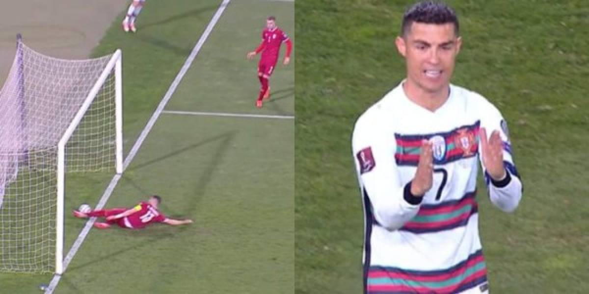 El escándalo de Cristiano Ronaldo tras el gol anulado: Feo gesto y revelan las palabras que dijo  