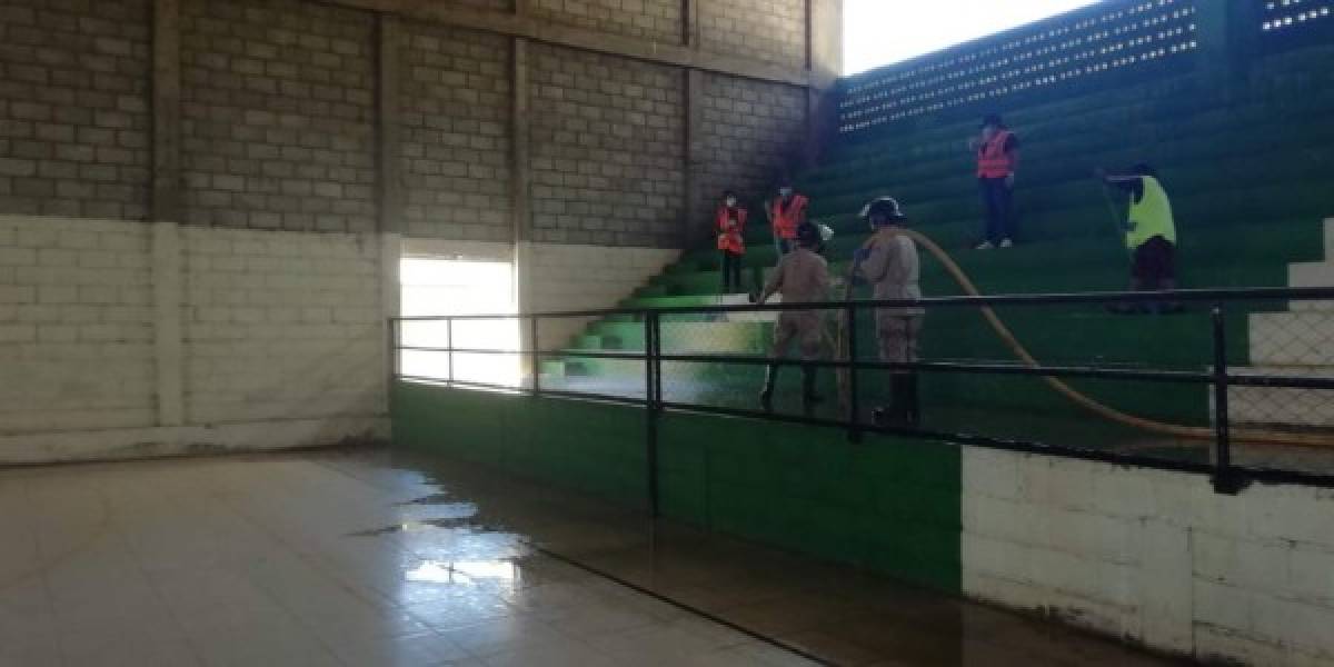 Coronavirus: Tegucigalpa se alista para lo peor y comienza a equipar el Polideportivo de la UNAH