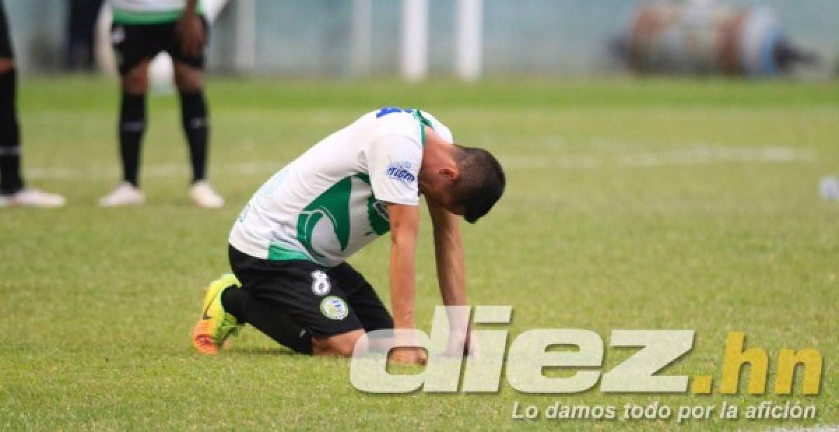 ¡Abatidos! La tristeza de los jugadores del Juticalpa y Wilmer Cruz tras la derrota ante Motagua