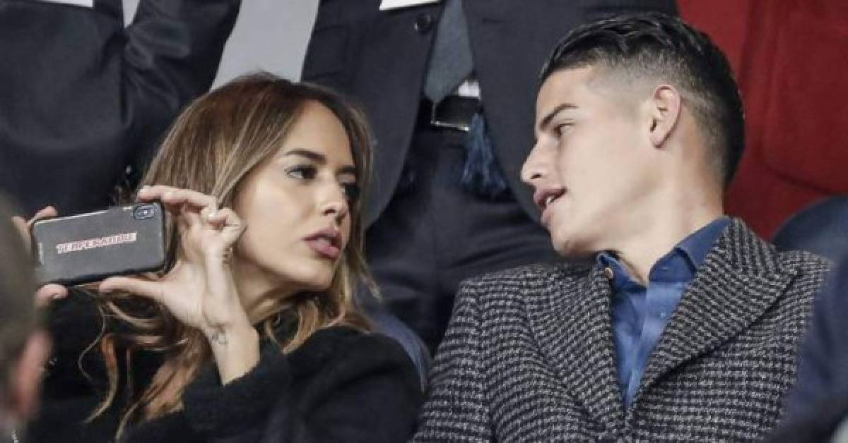 James Rodríguez y Shannon de Lima juntos en la celebración del Bayern Múnich