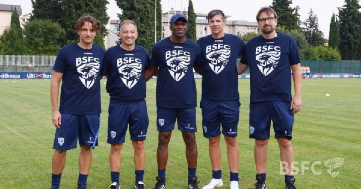 En fotos: Míster David Suazo y su primer entrenamiento con el Brescia de Italia