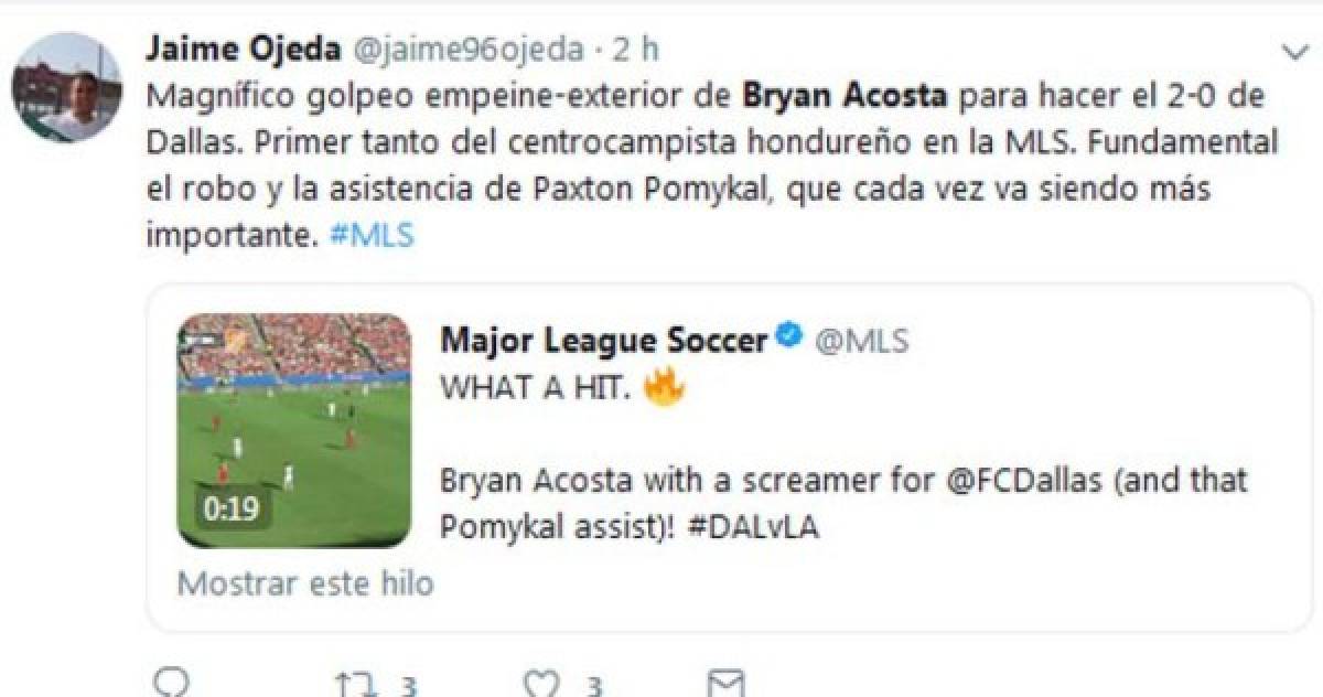 Deslumbra: Así reacciona la prensa internacional tras golazo de Bryan Acosta