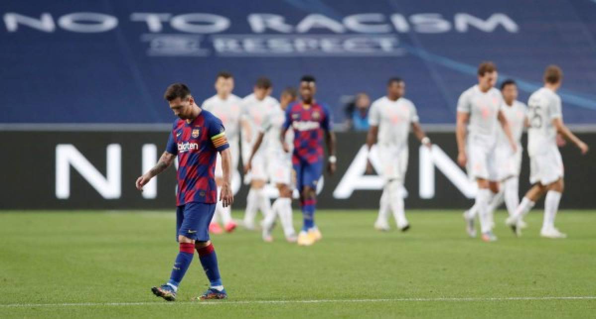 Decepción, impotencia, amargura... los terribles gestos de Messi en el partido ante el Bayern