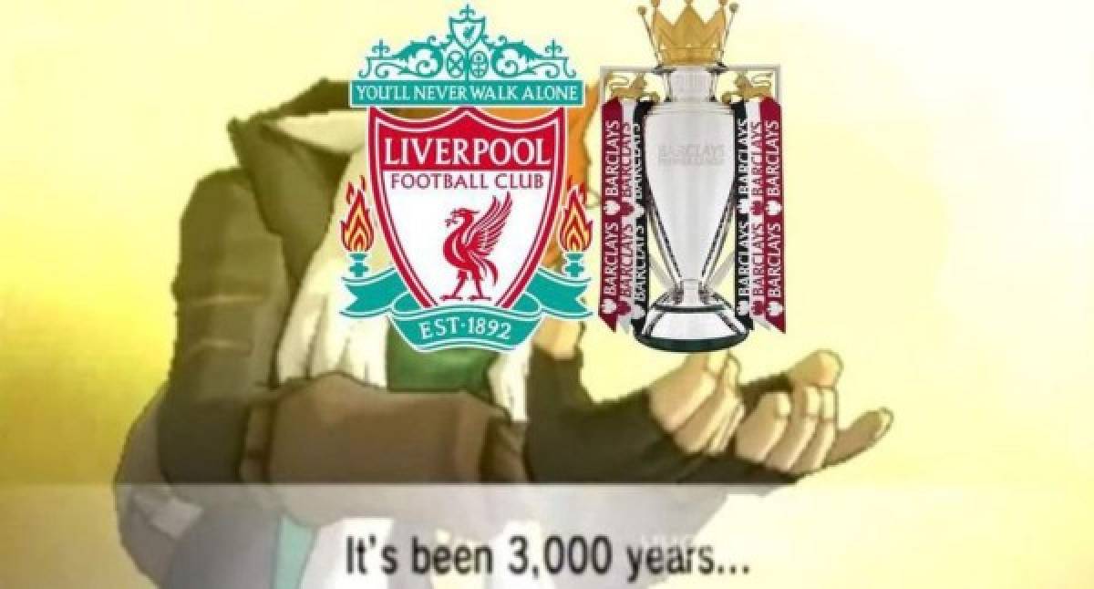 Pasaron 30 años para volver a ganar la liga inglesa y los memes no perdonan al Liverpool
