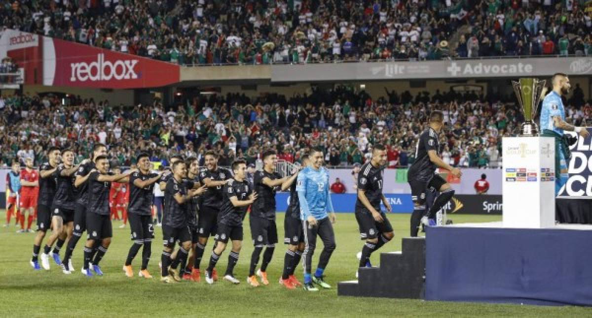 No se vio por tv: El festejo de México al coronarse campeón de la Copa Oro