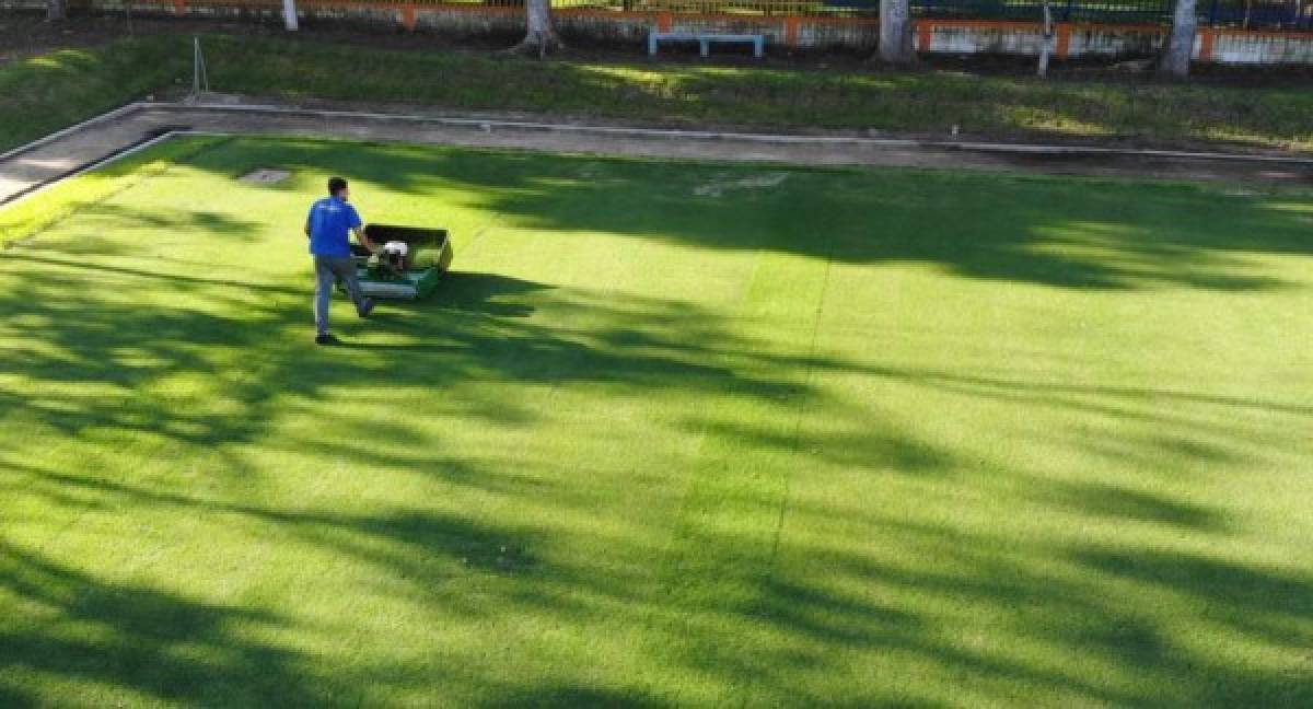 ¡Una mesa de billar! Es considerada como una de las mejores canchas de grama natural en San Pedro Sula