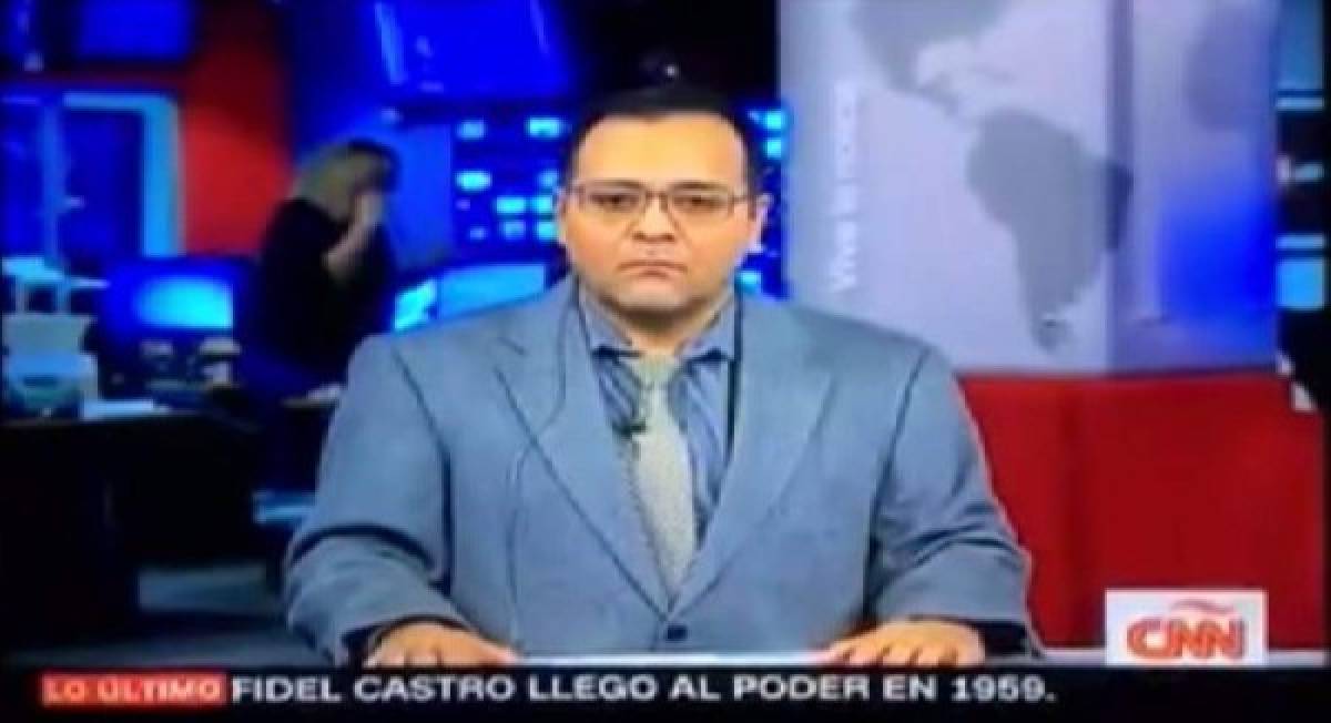 Video: Periodista hace ridículo en plena presentación de la muerte de Fidel Castro.