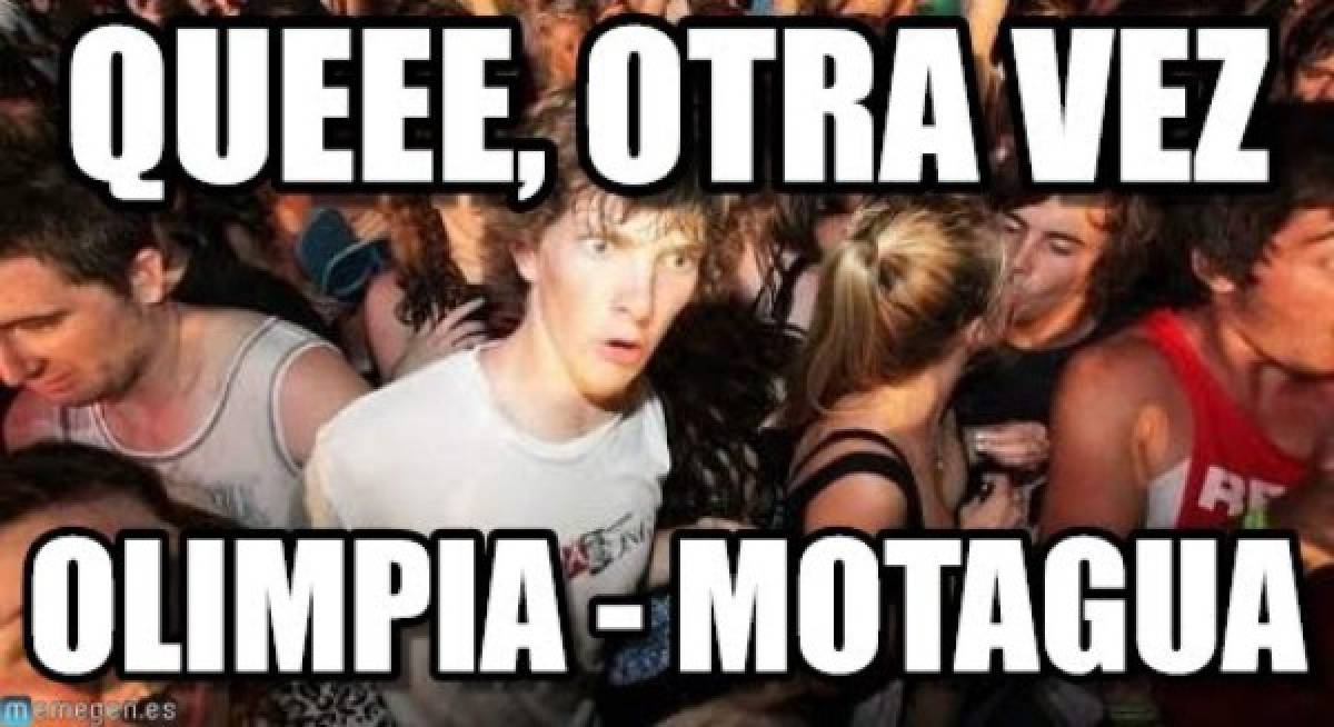 La llave Olimpia-Motagua comienza a robarse el show en los memes