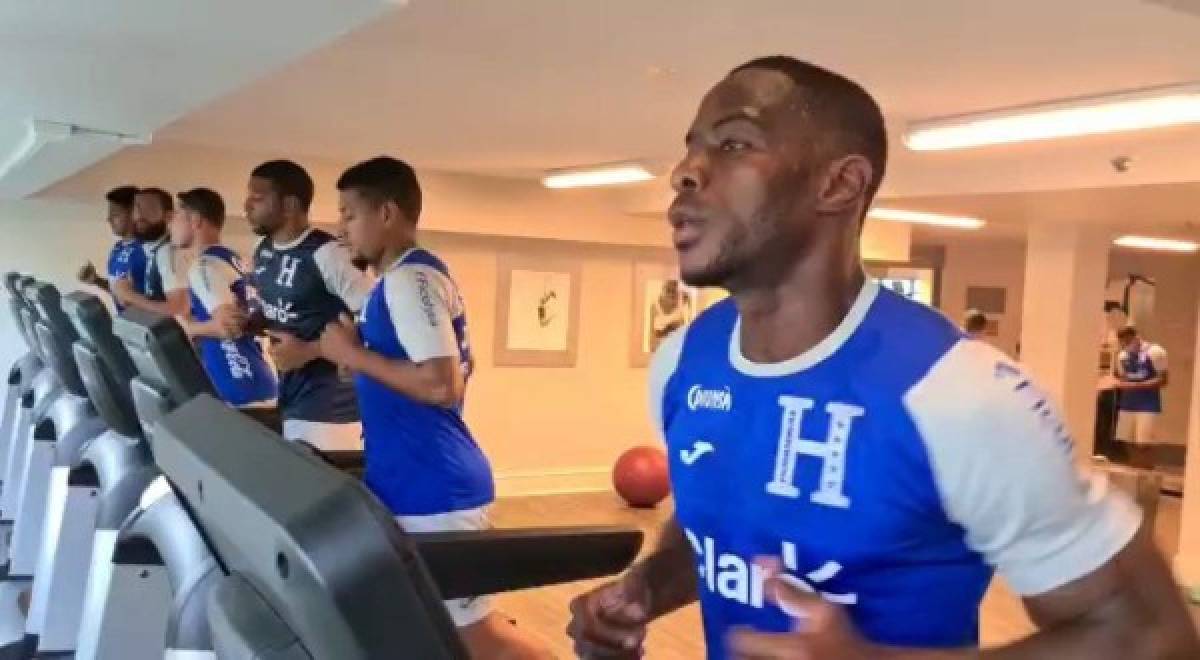 Trabajo de gimnasio y dos futbolistas de la 'H' entre 'algodones': así comenzó el día para la Selección de Honduras