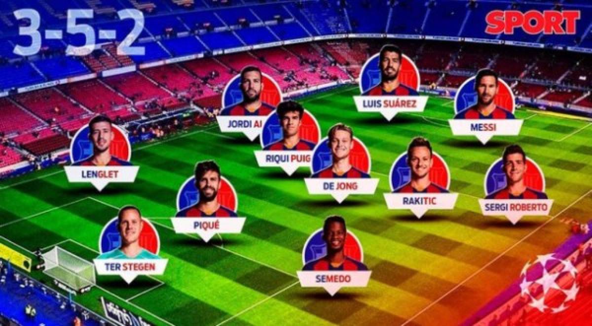 Sorpresivo cambio de táctica: Así sería el 11 del Barcelona para eliminar al Napoli de la Champions