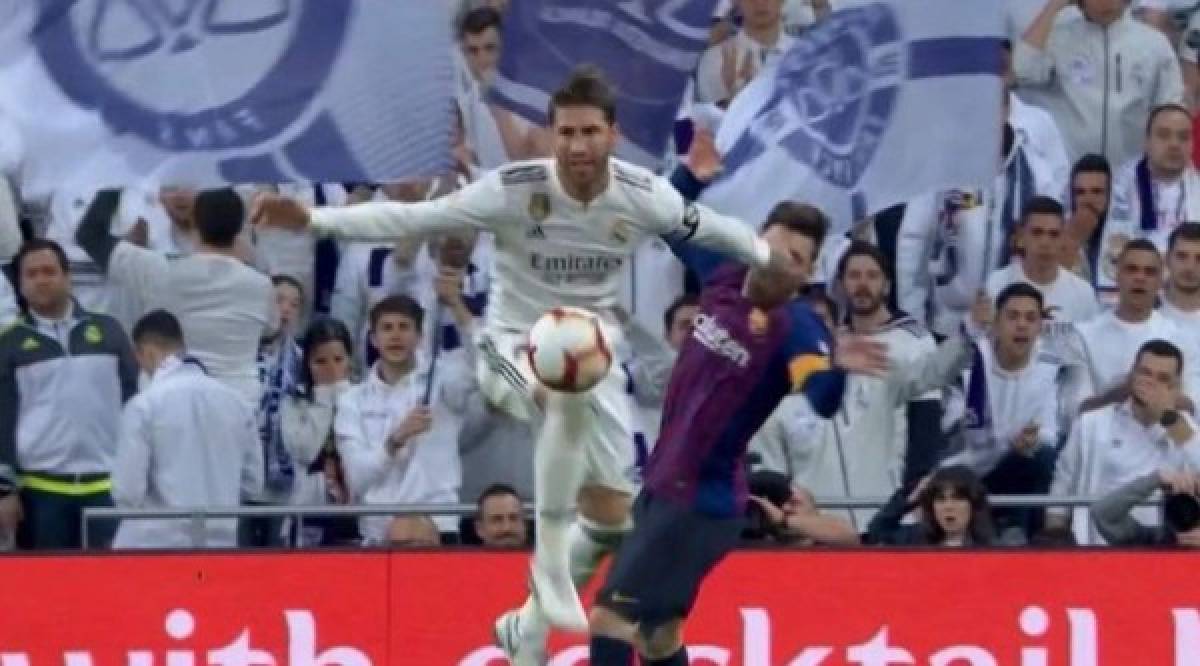 En fotos: ¡La rabieta de Messi con Sergio Ramos en el clásico!