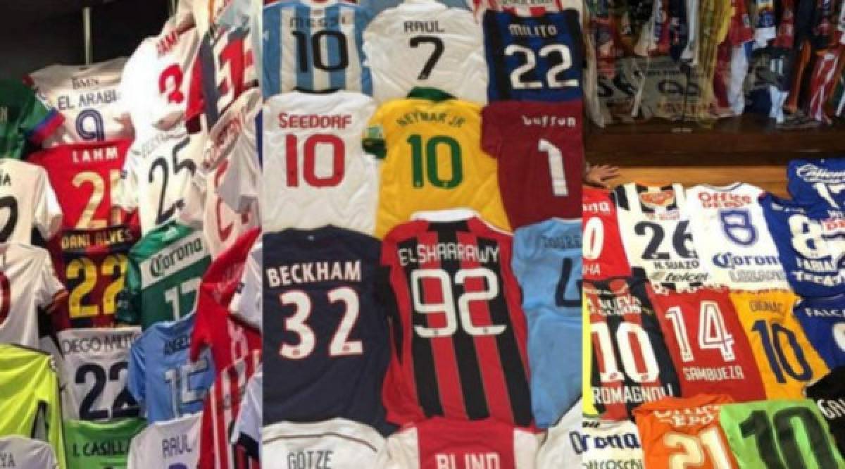 Messi, Ronaldinho y Maynor Figueroa: Los futbolistas que tienen su propio museo de camisas