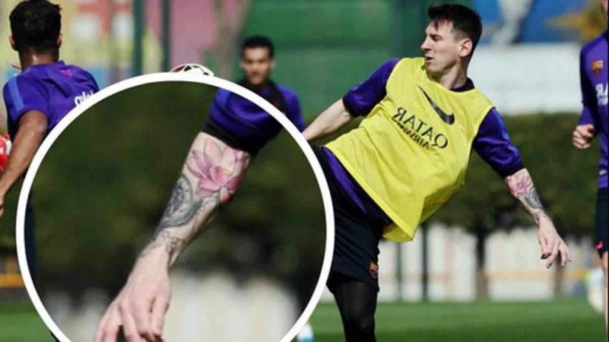 FOTOS: Todos los tatuajes del argentino Lionel Messi