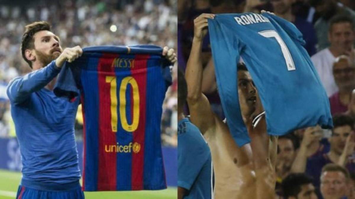 NO SE VIO EN TV: Polémica celebración de Cristiano imitando a Messi