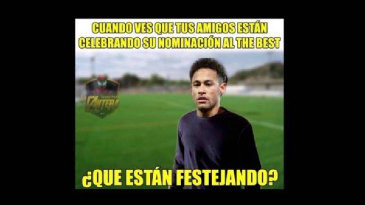 MEMES: Hacen pedazos a Neymar por no ser nominado para los premios The Best
