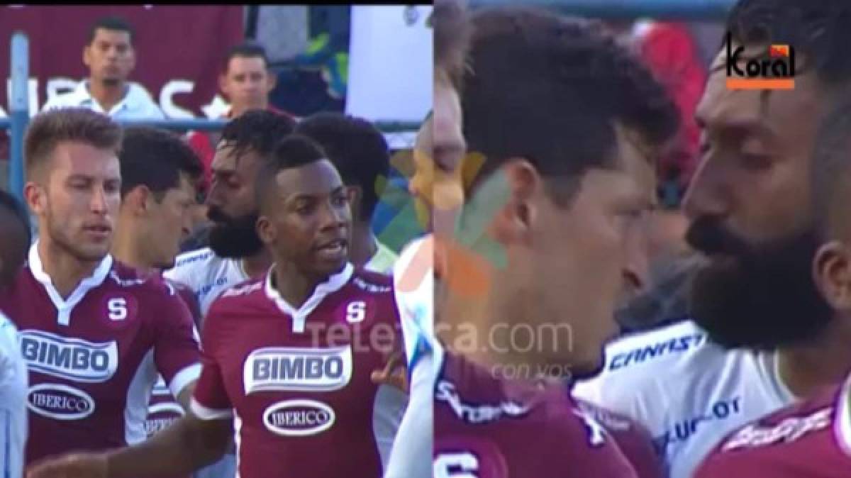 VIDEO: Futbolista Erick Marín de Pérez Zeledón escupe a Colindres del Saprissa