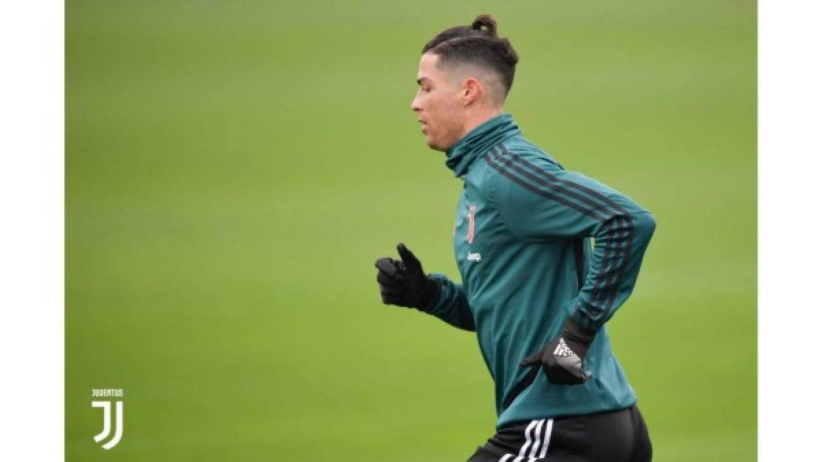 Juventus regresa a los trabajos y Cristiano Ronaldo sorprende con su nuevo look