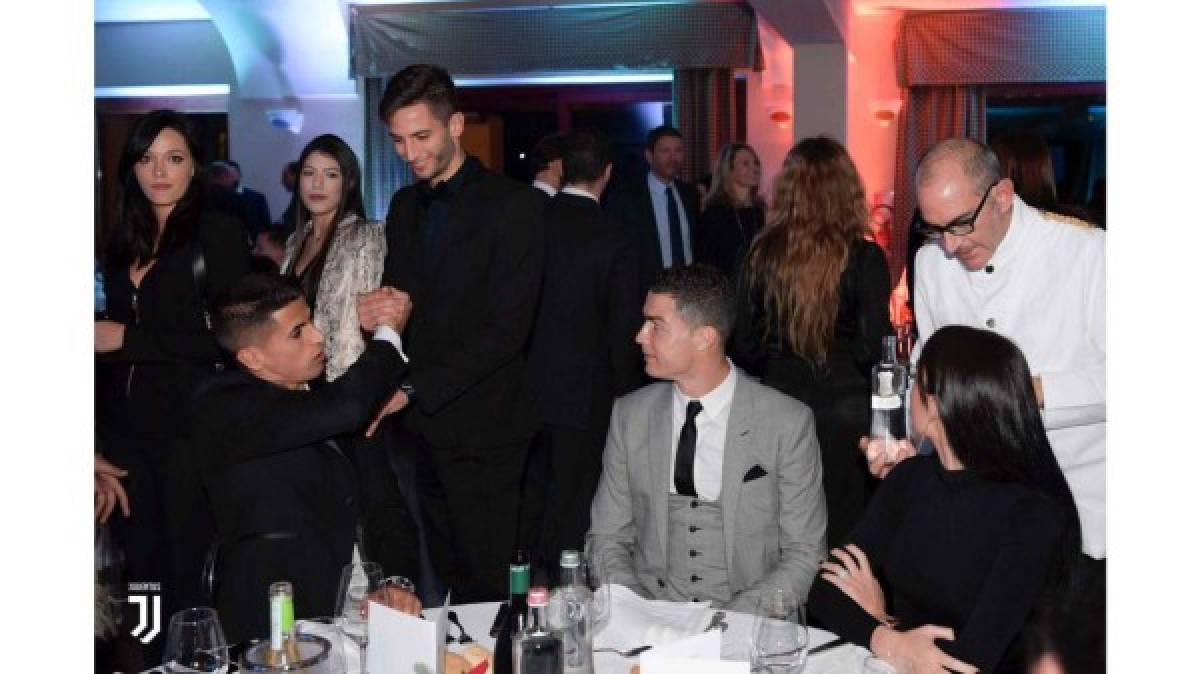 Todos en la mesa de Cristiano Ronaldo: Así fue la elegante cena de navidad de la Juventus