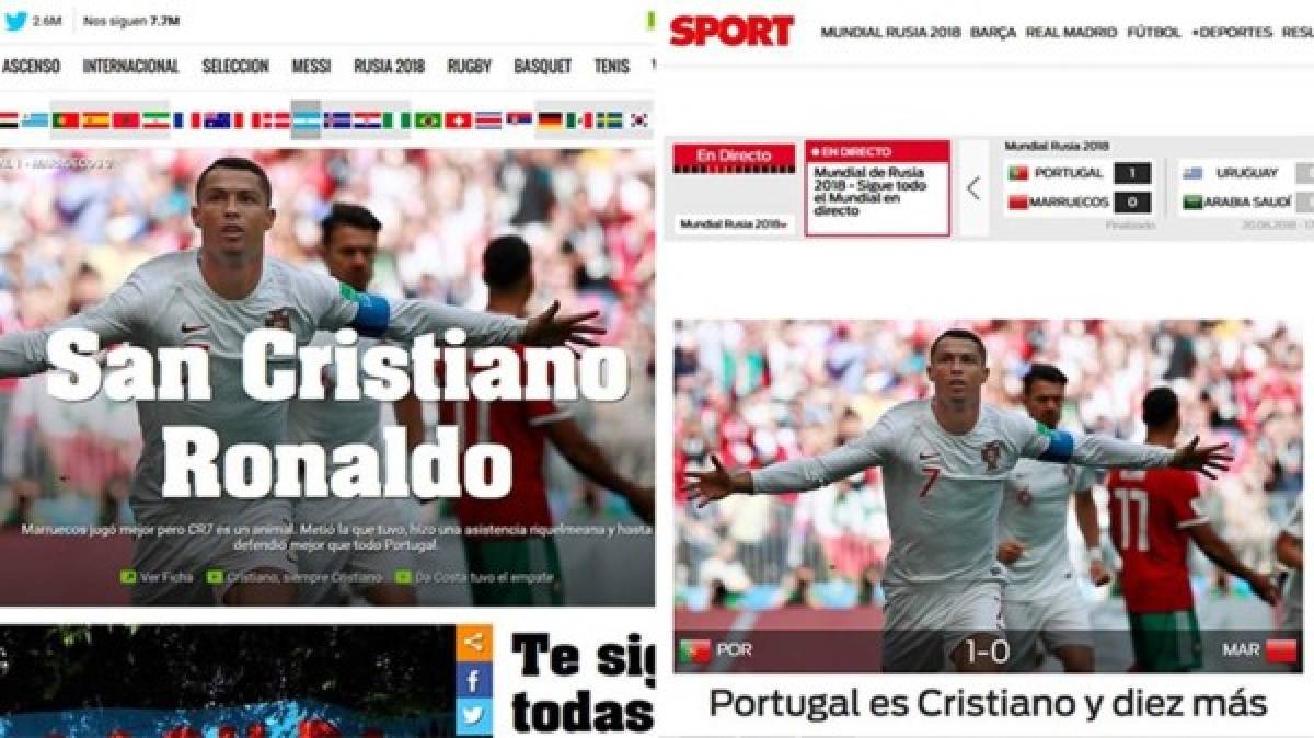 'San Cristiano Ronaldo', otra vez CR7 se lleva elogios de la prensa mundial