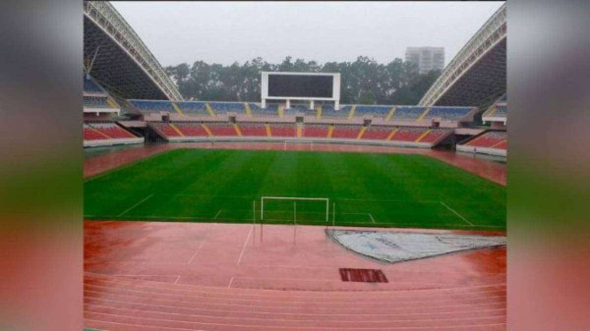 ¡Espectacular drenaje! Así luce estadio de Costa Rica pese a torrencial aguacero