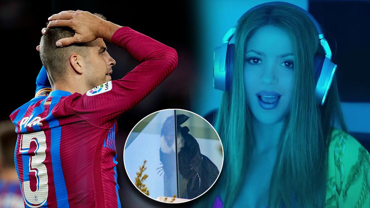 ¡Sigue la polémica! La bruja que tiene Shakira puesta en su balcón mirando hacia la casa de sus ex suegros