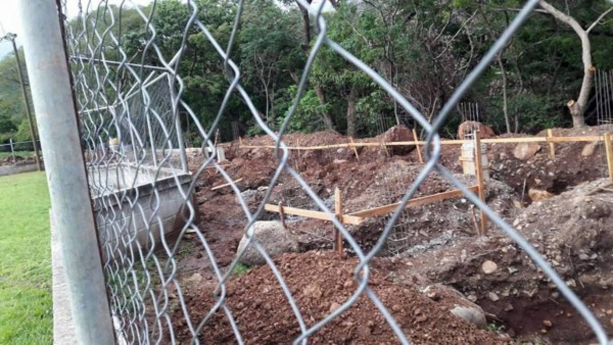 Así es el nuevo y moderno estadio que se construye en Orocuina, Choluteca