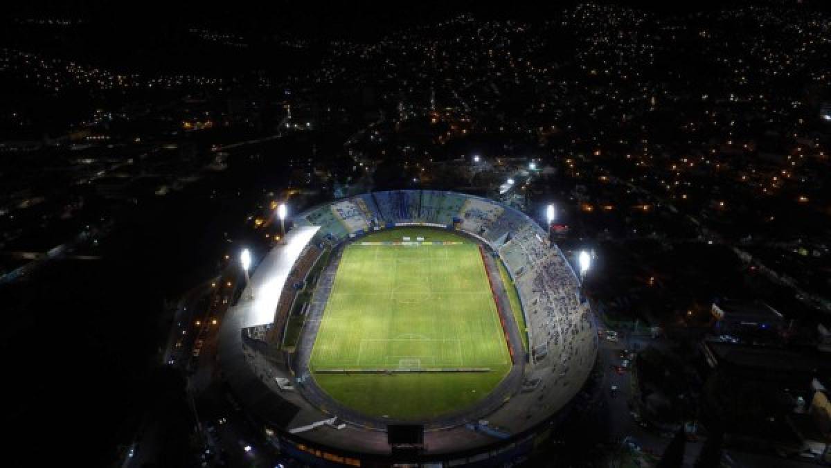 Las fotos inéditas de la última gran remodelación en el Estadio Nacional de Tegucigalpa