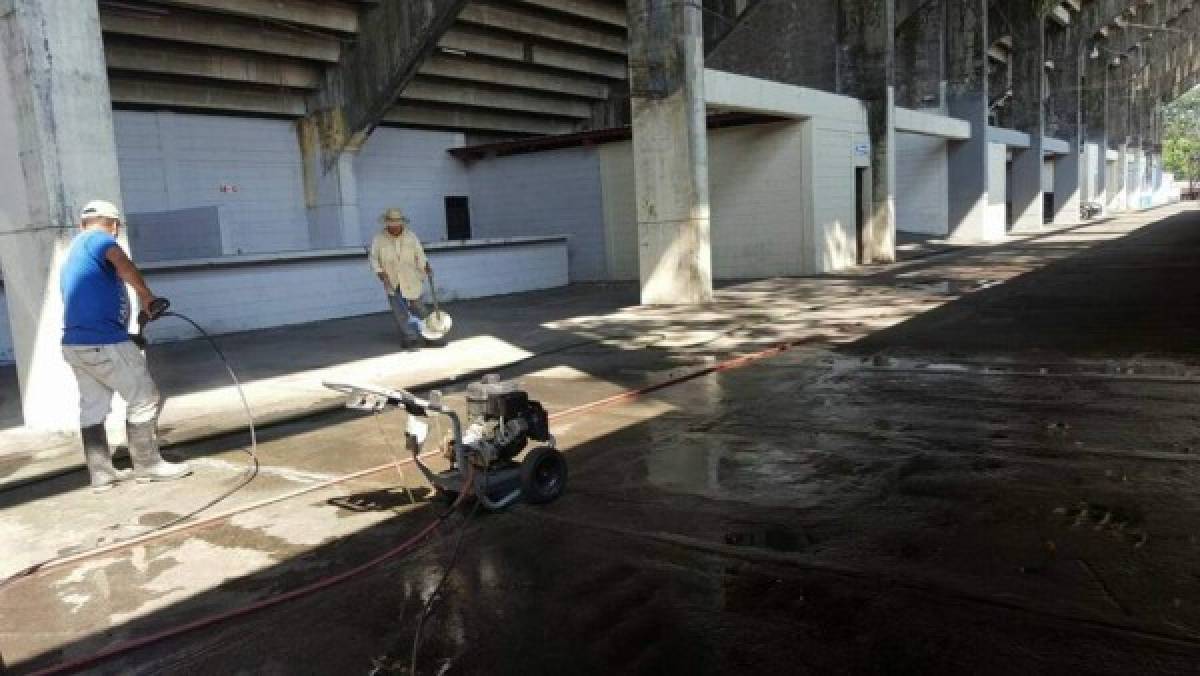 El estadio Morazán recibe 'mimos' de cara al juego Honduras-Costa Rica