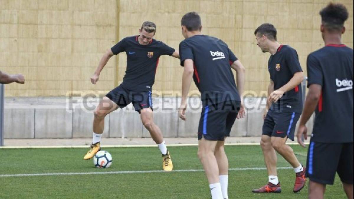 Choco Lozano, bajo la mirada de Ernesto Valverde en el Barcelona