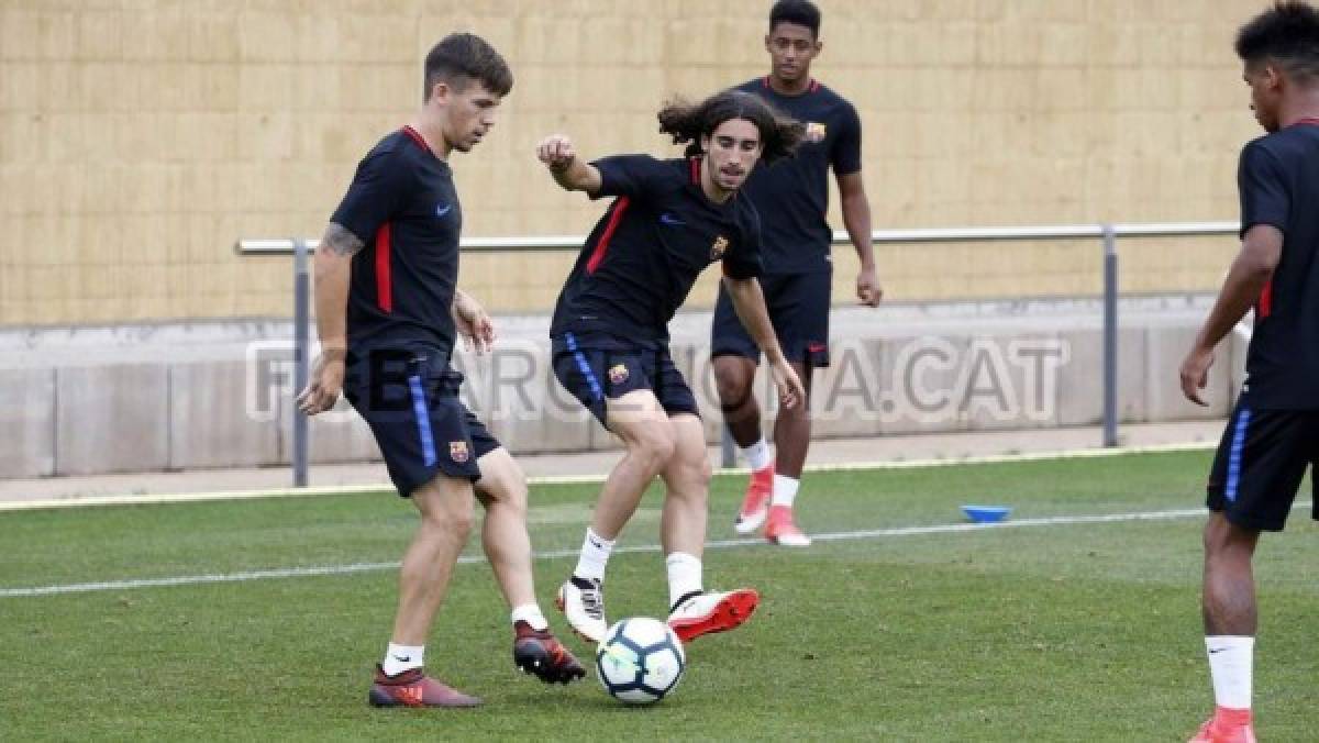 Choco Lozano, bajo la mirada de Ernesto Valverde en el Barcelona